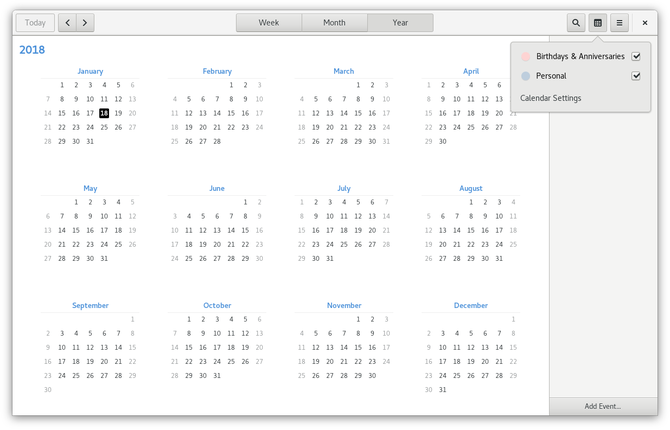 Cambiare l'applicazione calendario di default su Gnome 3.x