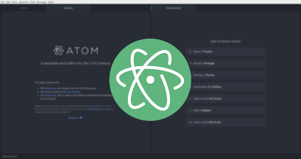 Scorciatoie a tastiera per Atom su Linux
